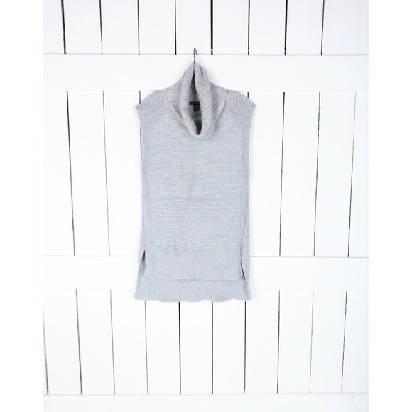 Vintage grey chunky knit pullover sleeveless tunic sweater/Banana Republic - Picture 1 of 5